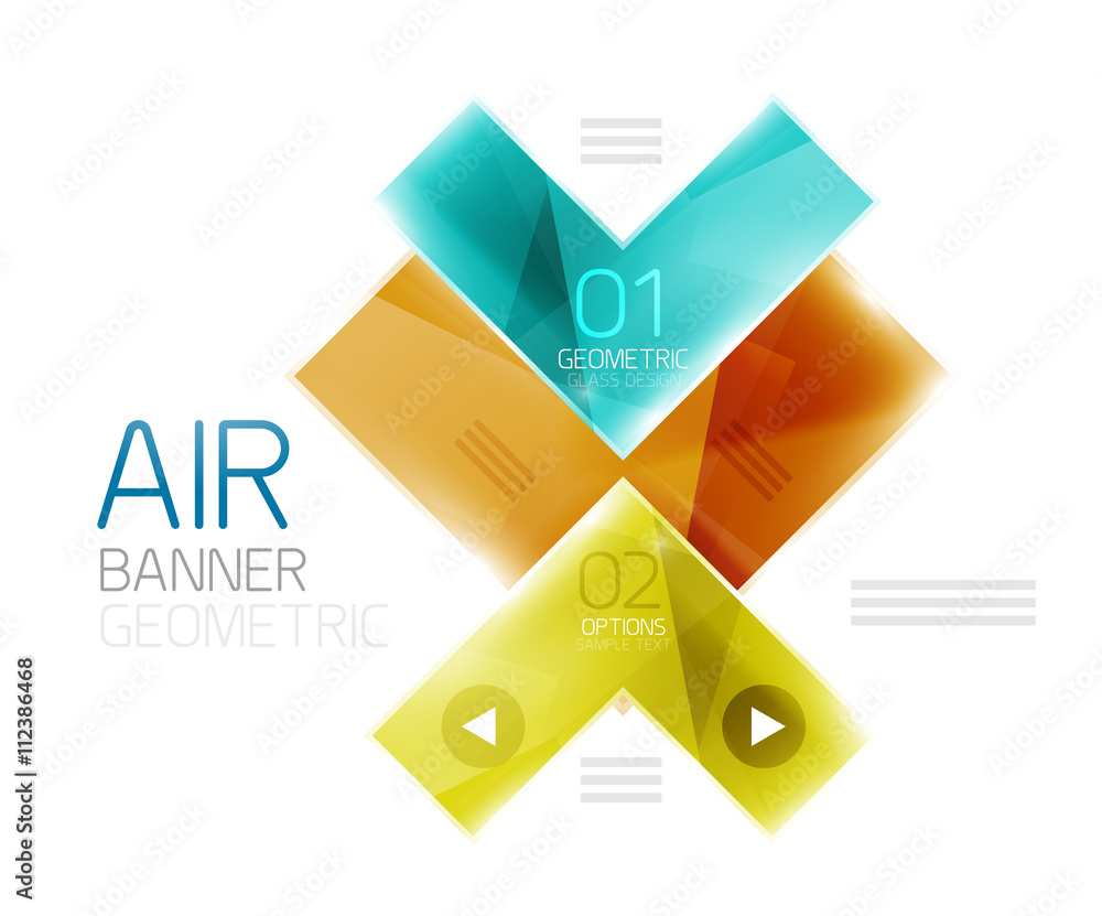 Glass arrow template Glass arrow template