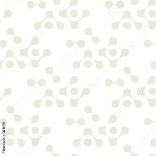 multicolor molecules seamless pattern vector eps10