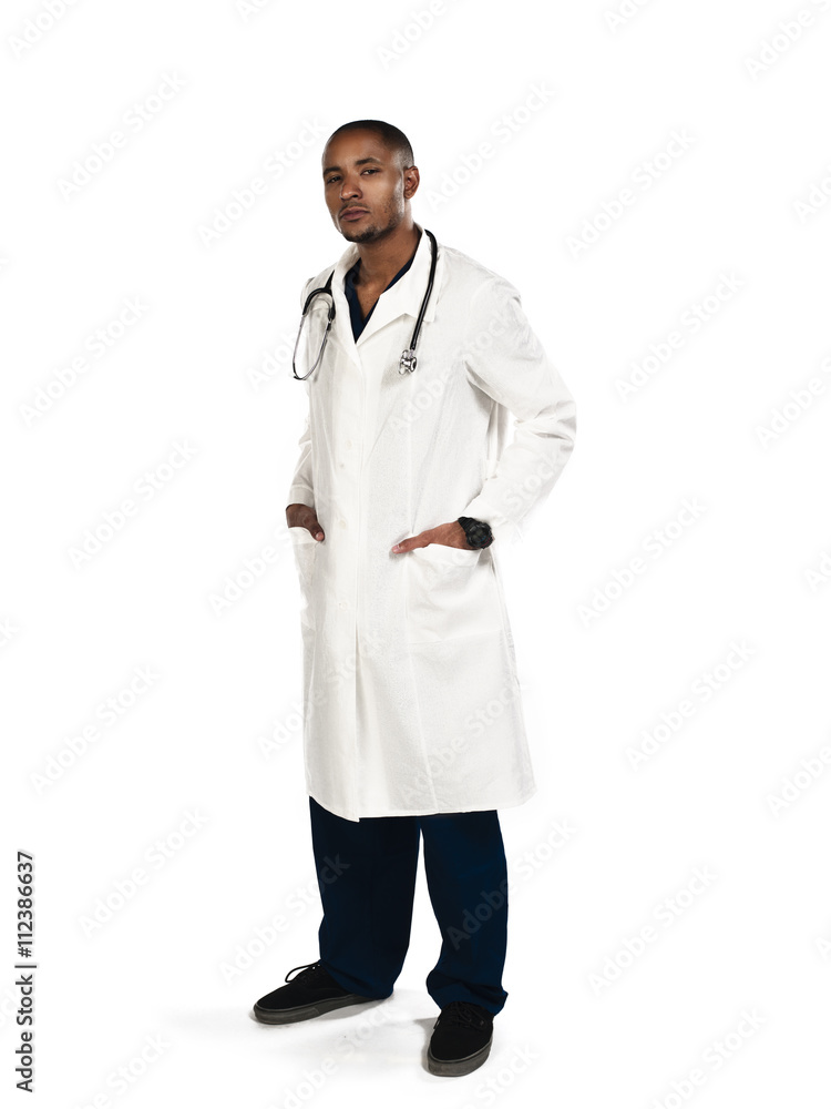 doctor with hands in pocket