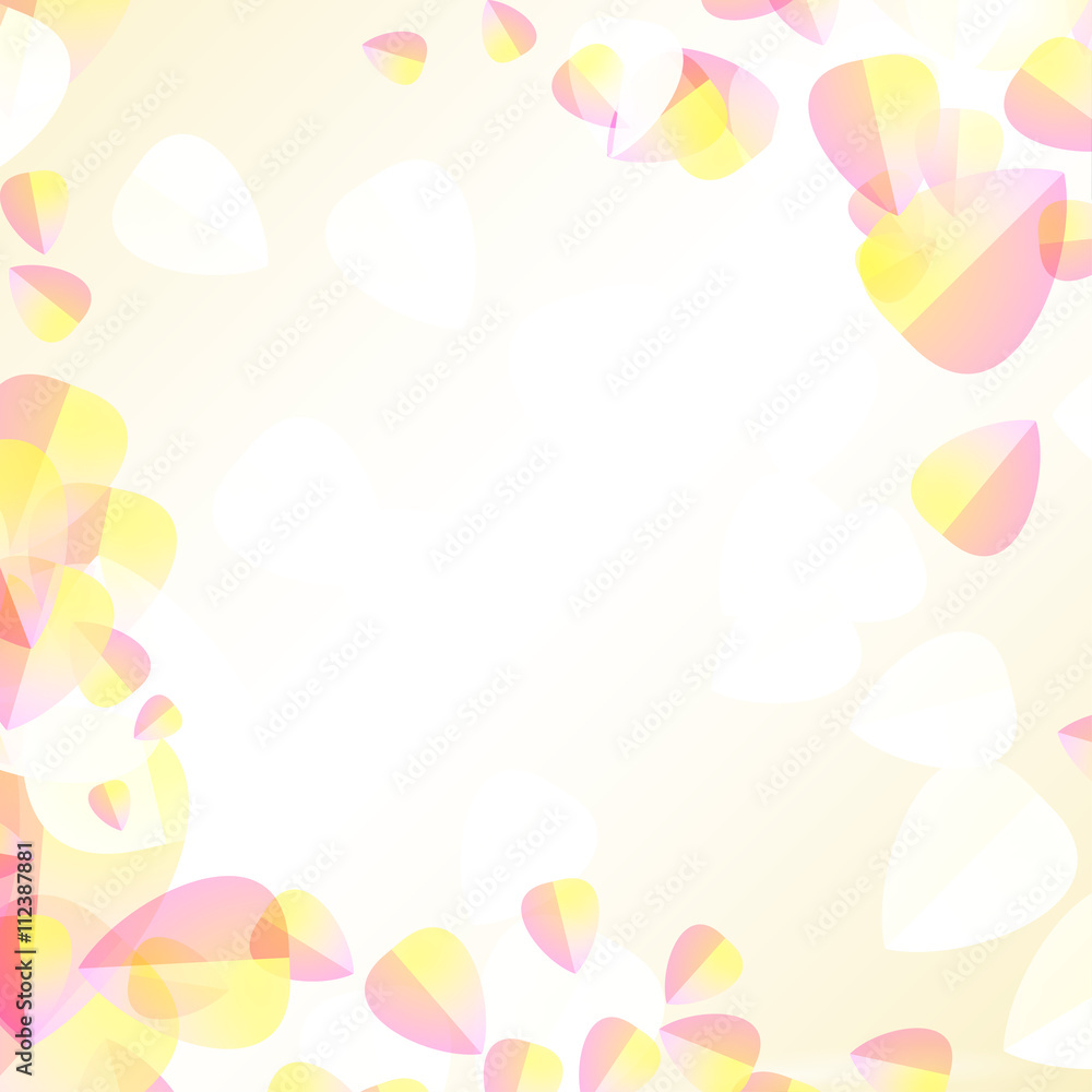 delicate translucent petals on a blurred background for a romantic design delicate translucent petals on a blurred background for a romantic design