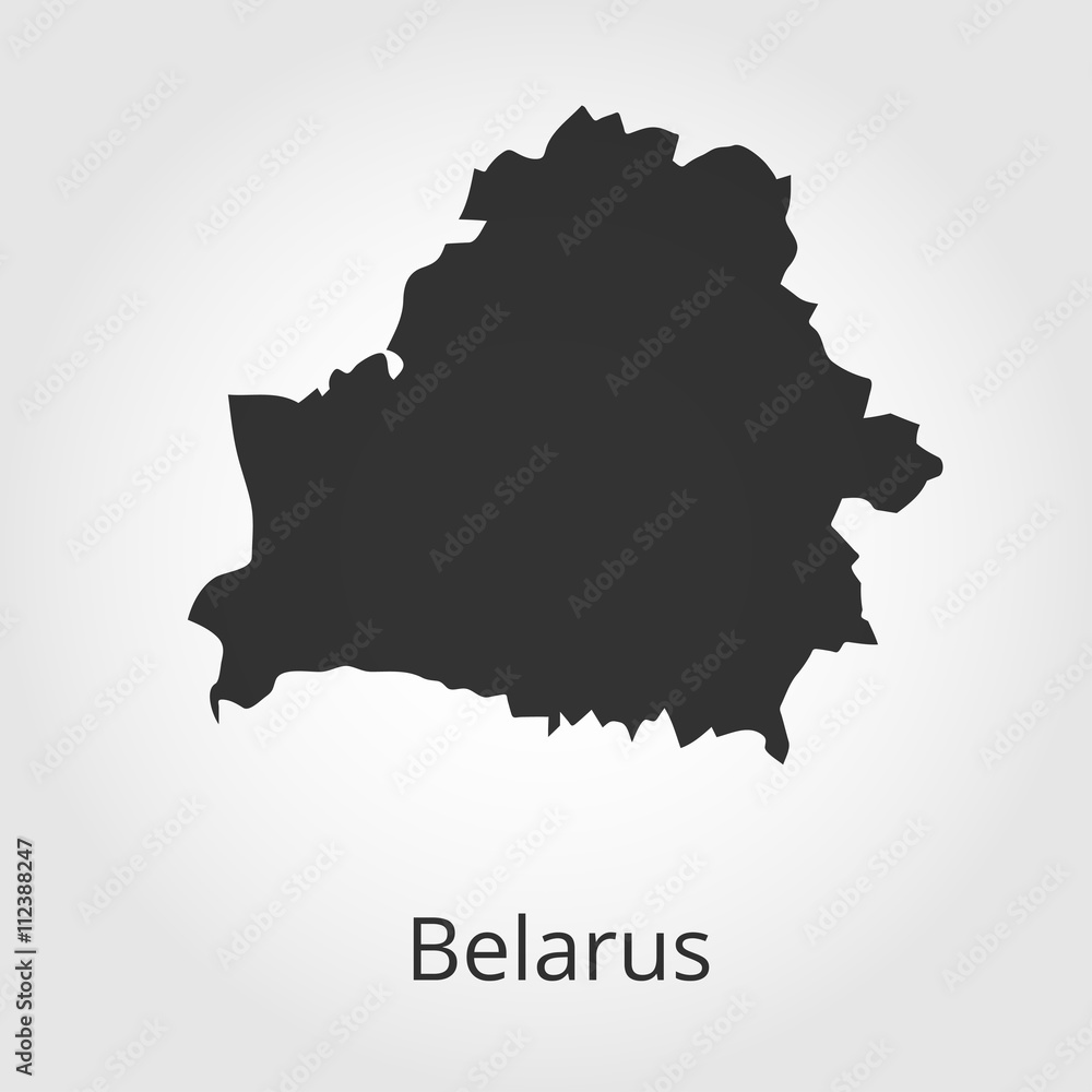 Belarus map icon. Vector illustration.
