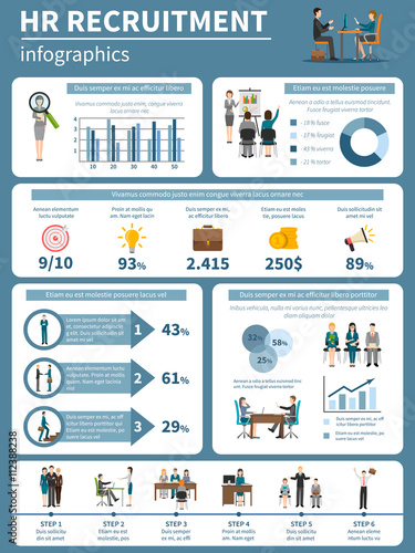 Recruitment HR People Infographics