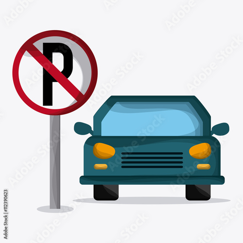 Parking lot design. Park icon. White background  , vector graphic