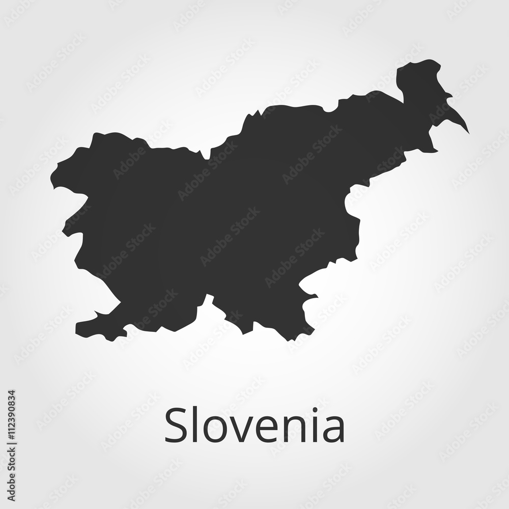 Obraz premium Slovenia map icon. Vector illustration.