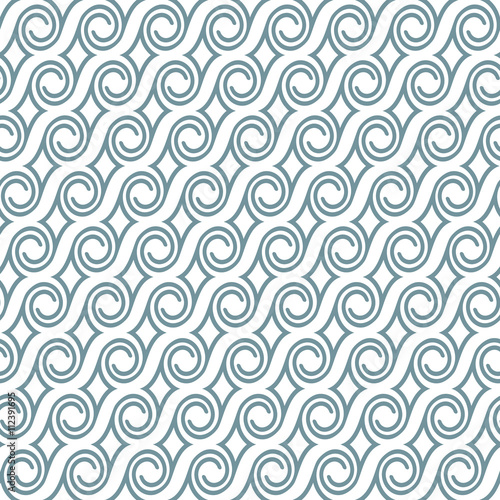 Seamless elegant pattern with swirls