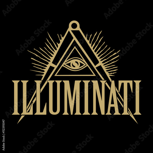 Illuminati and masons symbol vector