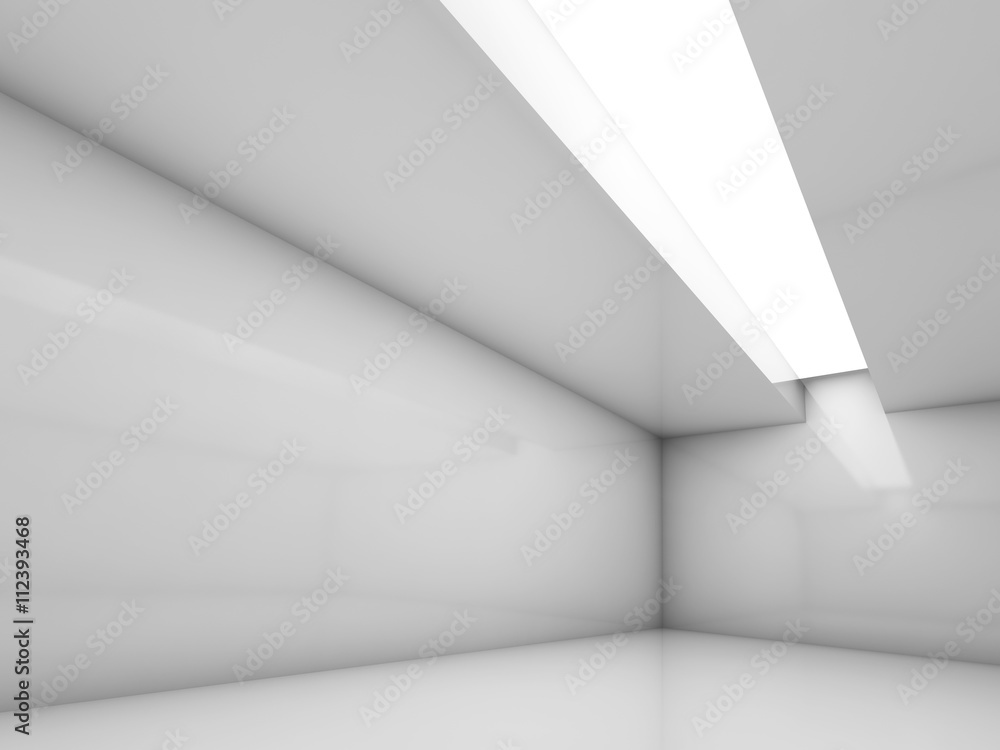 3d white contemporary interior, empty room 3d white contemporary interior, empty room
