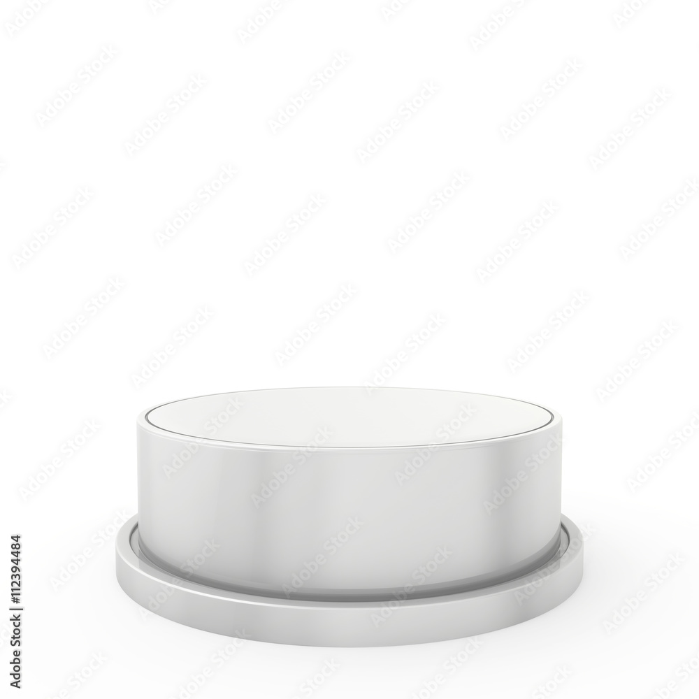 Empty podium and place on white background. 3d rendering Empty podium and place on white background. 3d rendering