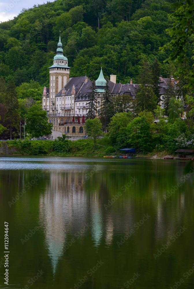 Lillafured palace under the lake Lillafured palace under the lake