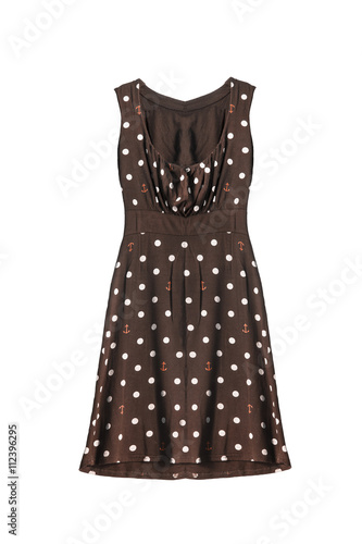Brown dress isolated