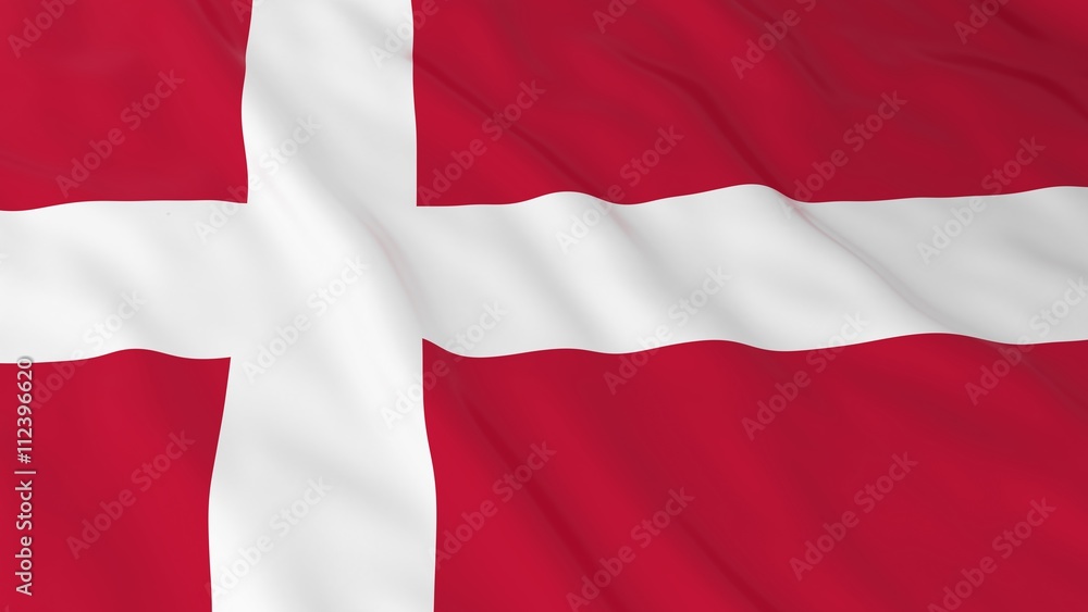 Danish Flag HD Background - Flag of Denmark 3D Illustration Danish Flag HD Background - Flag of Denmark 3D Illustration