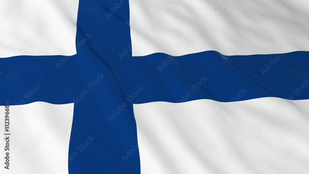 Finnish Flag HD Background - Flag of Finland 3D Illustration Finnish Flag HD Background - Flag of Finland 3D Illustration
