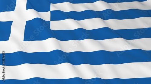 Greek Flag HD Background - Flag of Greece 3D Illustration