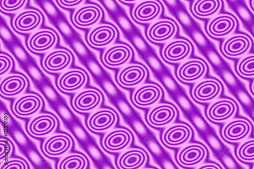 Pink background with purple circles in diagonal lines