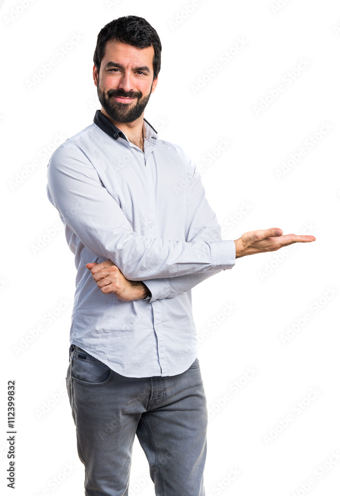 Man presenting something Man presenting something