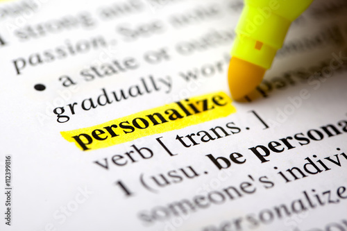 highlighted personalize