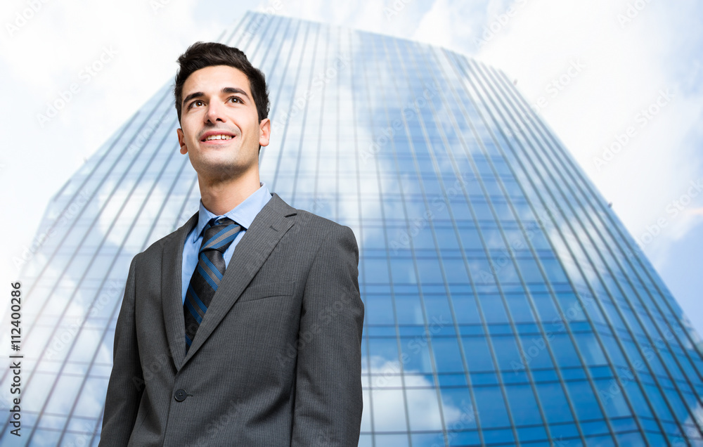 Fototapeta premium Portrait of an handsome businessman