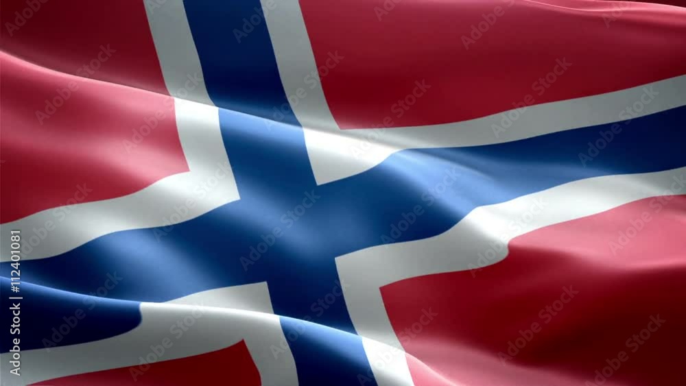 Norway national flag. Infinite loop. New effect and different lightining.