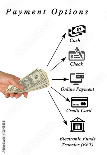 Diagram of payment options photo