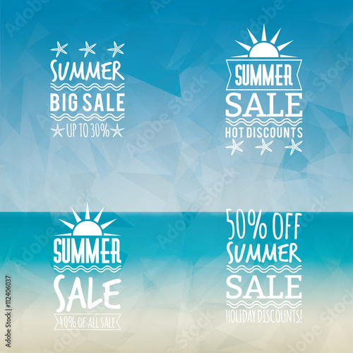 summer sale labels