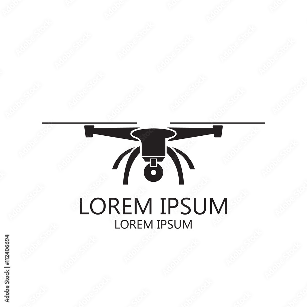 vector illustration of a drone