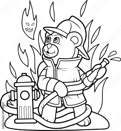 teddy bear firefighter
