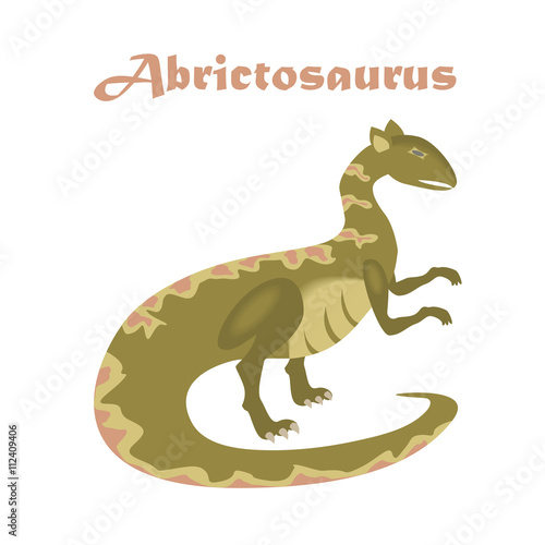 Jurassic reptile. Dinosaur vector.