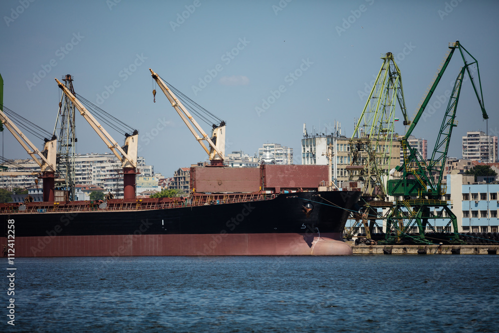 Fototapeta premium Harbor cranes working