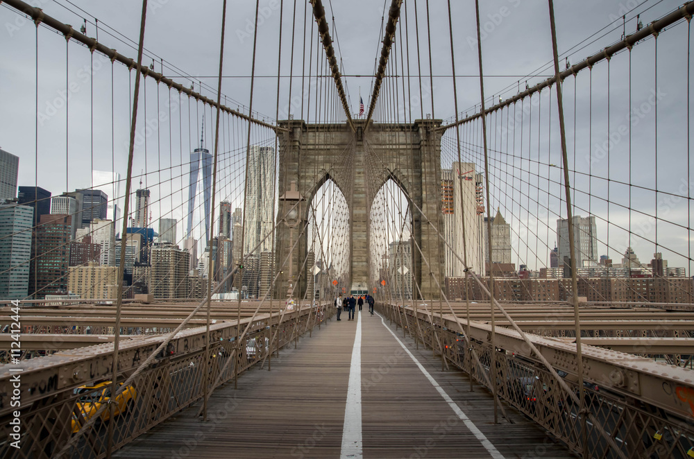 Naklejka premium Pont de Brooklyn Nowy Jork