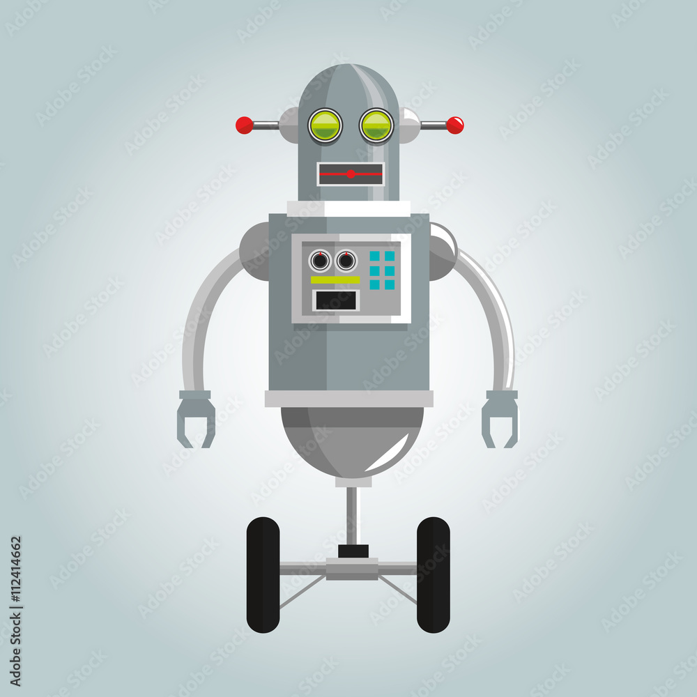 Fototapeta premium Robot design. Technology concept. humanoid icon