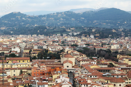 Panorama of Florence opening from Campanile Tower