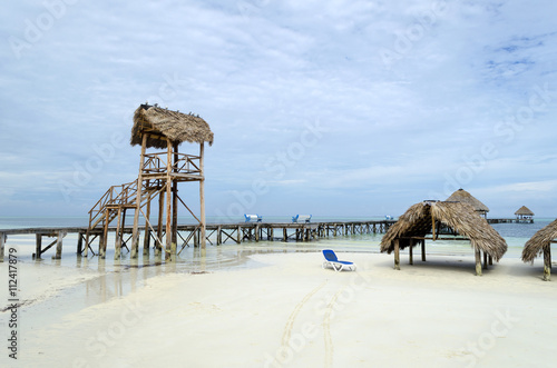 Pasarela Hemingway dock in Cayo Guillermo - Ciego de Avila Province, Cuba. photo