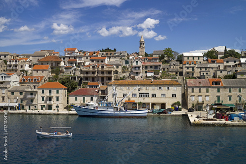 Povlja typical mediterranean village on north east of island Brac in Croatia