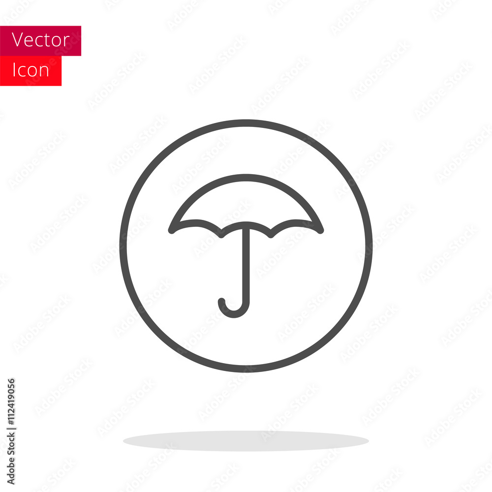 Umbrella Thin Line Icon Umbrella Thin Line Icon