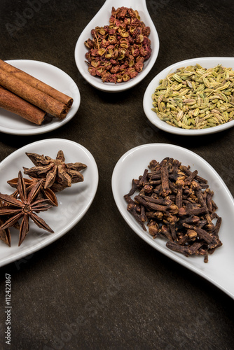 Five Spice Spoon Circle Cloves and Anise