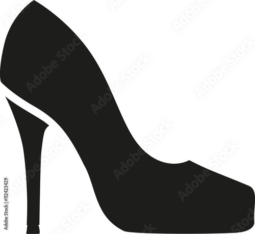 High heel symbol
