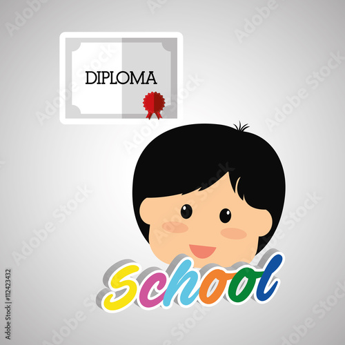 Education design. school icon. isolated illustration   vector