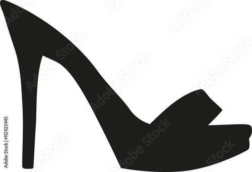 Sexy peep toe high heel