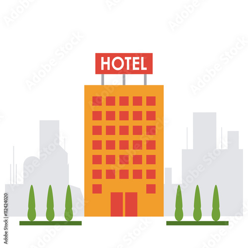 Hotel design. Service icon. Flat illustration , vector