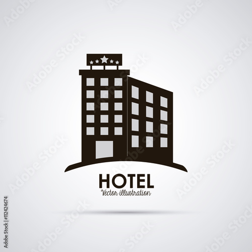 Hotel design. Service icon. Flat illustration