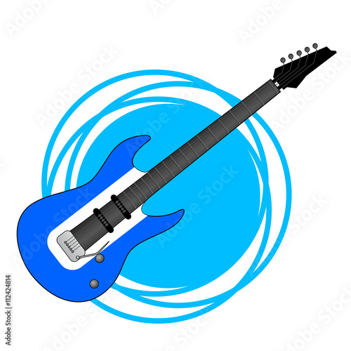 imaginative rock guitar illustration