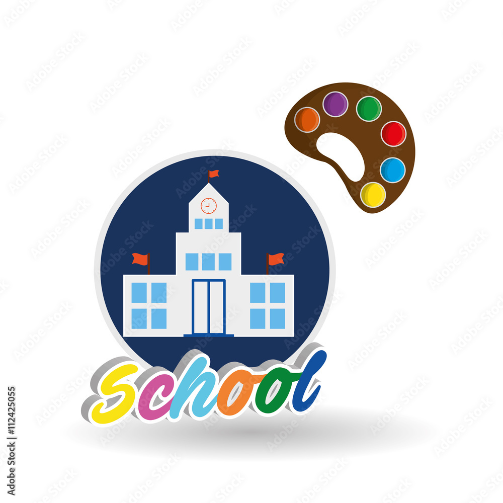 Education design. school icon. isolated illustration , vector Education design. school icon. isolated illustration , vector