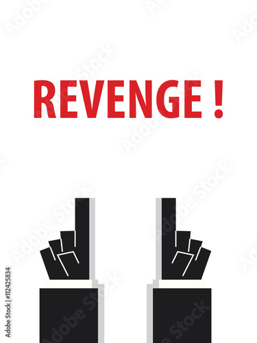REVENGE typography vector illustration