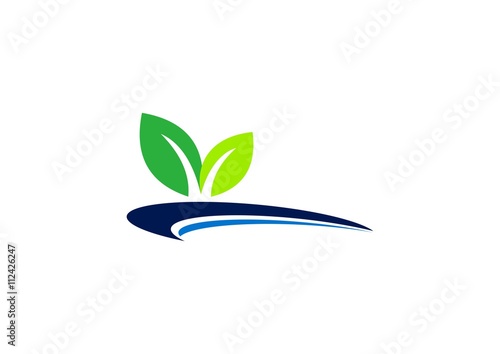 nature, plants, ecology, logo, elements ecological concept symbol icon vector design