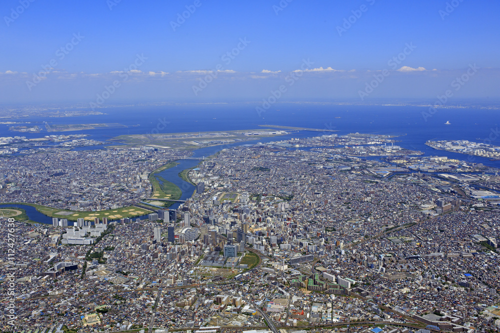 川崎上空／Aerial view