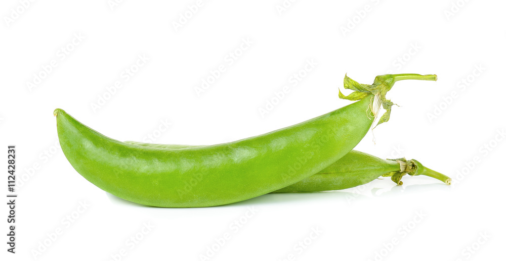 green pea isolated on the white background green pea isolated on the white background
