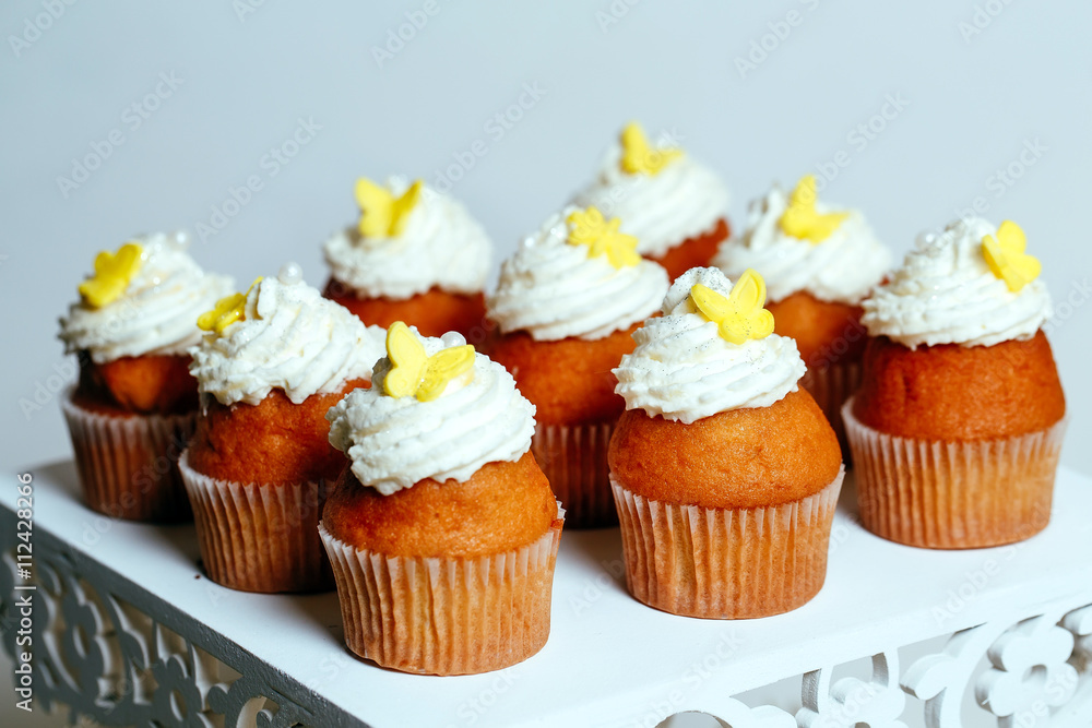 cupcakes on a stand. cupcakes on a stand.