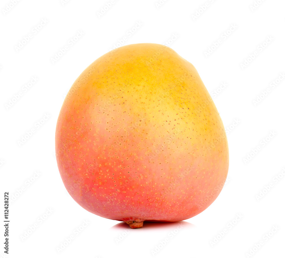 Ripe mango isolated on the white background Ripe mango isolated on the white background