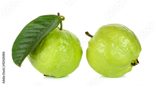 Guava fruit isolated on the white background photo