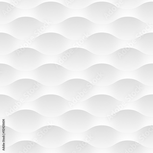 Carta da parati l'astrazione - Carta da parati White vector background of abstract waves